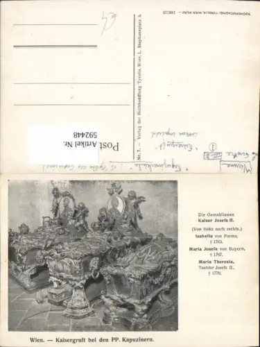 592448,Wien Innere Stadt Kaisergruft b. d. Kapuzinern Vienna