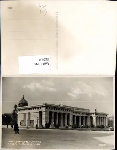 592480,Foto Ak Wien Innere Stadt Heldendenkmal Burgtor Vienna pub Scheider 1830