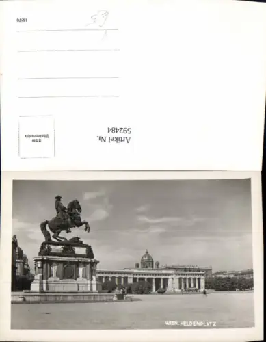 592484,Foto Ak Wien Innere Stadt Heldenplatz Vienna