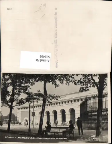 592486,Foto Ak Wien Innere Stadt Burgtor Heldendenkmal Vienna pub Scheider 1828