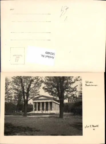 592489,Foto Ak Wien Innere Stadt Theseustempel Tempel Vienna pub H. Markl 40