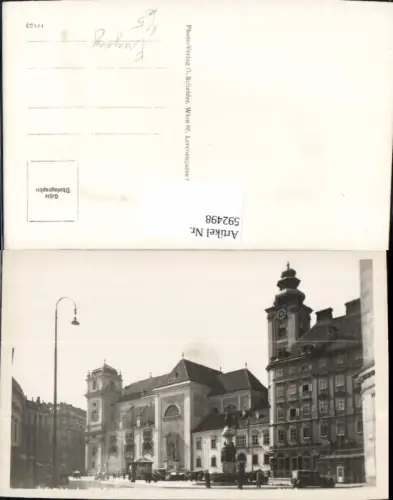 592498,Foto Ak Wien Innere Stadt Freyung Brunnen Vienna pub Scheider