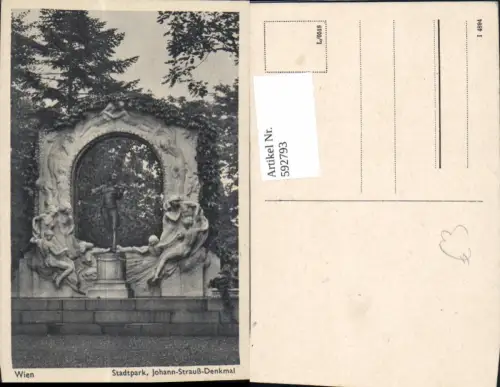 592793,Wien Innere Stadt Johann-Strauß-Denkmal Stadtpark Vienna