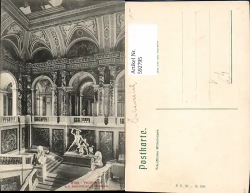 592795,Wien Innere Stadt Vestibule i. Kunsthistorischen Museum Innen Vienna pub B.K.W.I. 569