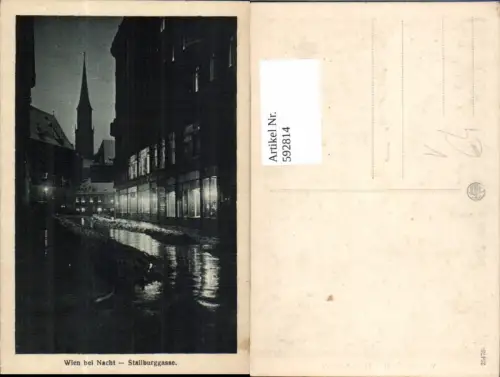 592814,Wien Innere Stadt Stallburggasse b. Nacht Vienna pub Kilophot 25475