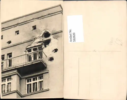 592820,Foto Ak Wien Innere Stadt Haus Gebäude Zerstörung WW2 Krieg Vienna