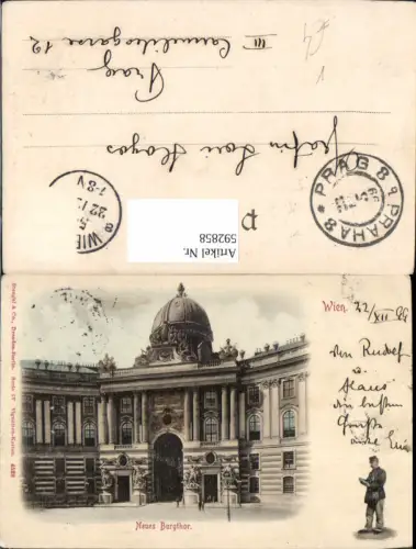 592858,Wien Innere Stadt Neues Burgthor Burgtor Vienna pub Stengel Co 4528