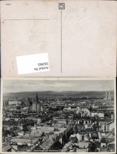 592865,Wien Innere Stadt Panorama m. Hochhaus Vienna