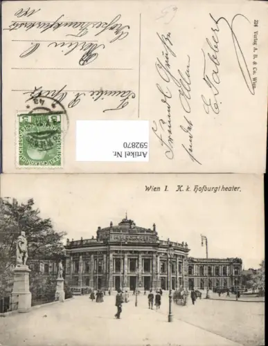 592870,Wien Innere Stadt Burgtheater Theater Kutsche Vienna