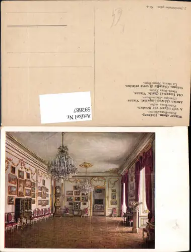 592887,Künstler Ak J. Jaunbersin Wien Innere Stadt Hofburg Pietra-Dura-Zimmer Vienna