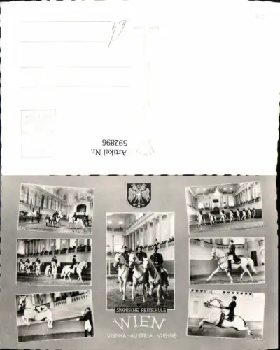 592896,Mehrbild Ak Wien Innere Stadt Spanische Reitschule Lippizaner Pferde Vienna