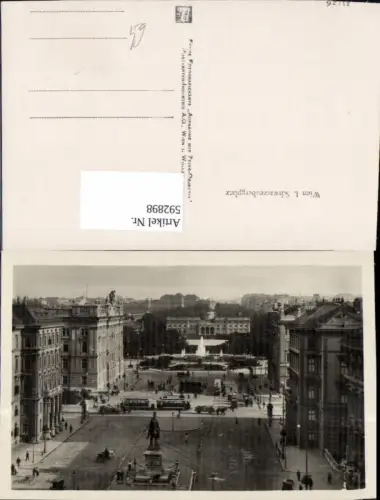 592898,Foto Ak Wien Innere Stadt Schwarzenbergplatz Vienna