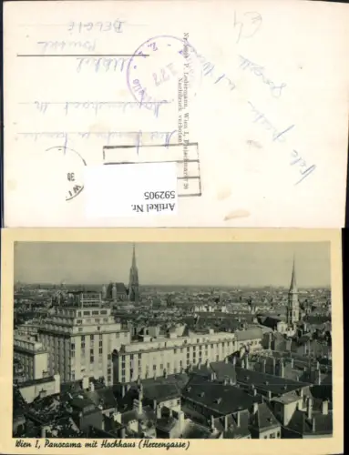 592905,Wien Innere Stadt Panorama Hochhaus Herrengasse Vienna