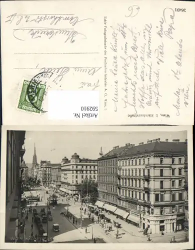 592910,Foto Ak Wien Innere Stadt Kärntnerstraße Vienna