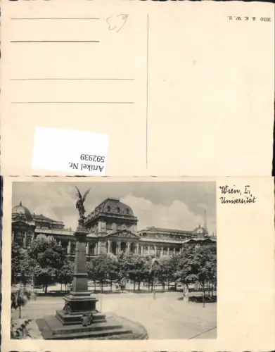 592939,Foto Ak Wien Innere Stadt Universität Vienna