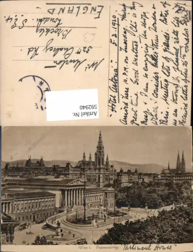 592940,Wien Innere Stadt Franzensring Parlament Vienna