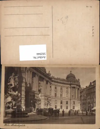 592944,Wien Innere Stadt Michaelerplatz Kutsche Vienna