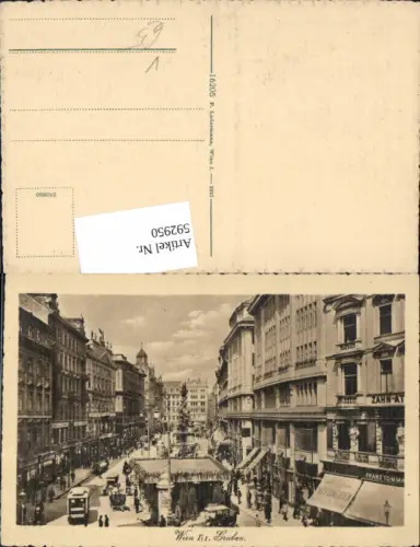 592950,Wien Innere Stadt Graben Litfaßsäule Vienna pub P. Ledermann 16205