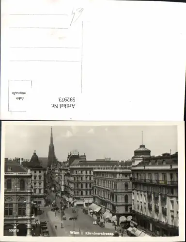592973,Foto Ak Wien Innere Stadt Kärntnerstraße Vienna