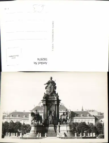 592974,Foto Ak Wien Innere Stadt Maria-Theresiendenkmal Vienna