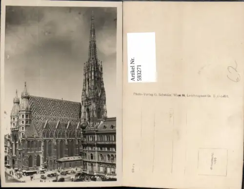 593271,Foto Ak Wien Innere Stadt Stephansdom Dom Vienna
