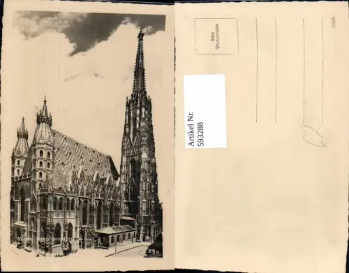 593288,Foto Ak Wien Innere Stadt Stephansdom Dom Vienna