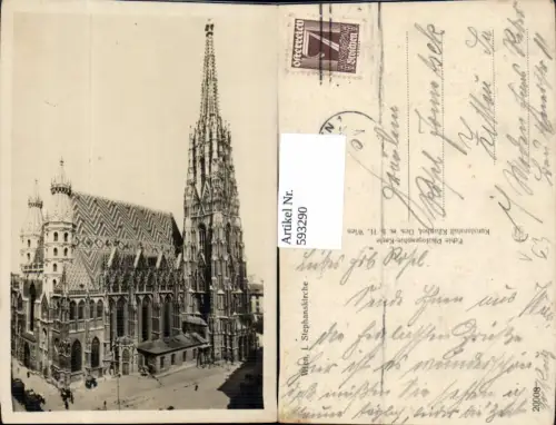 593290,Foto Ak Wien Innere Stadt Stephansdom Dom Stephanskirche Vienna pub Kilophot 20008