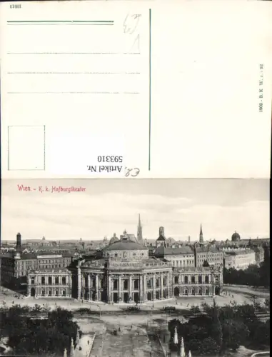 593310,Wien Innere Stadt Burgtheater Theater Vienna pub B.K.W.I. 92