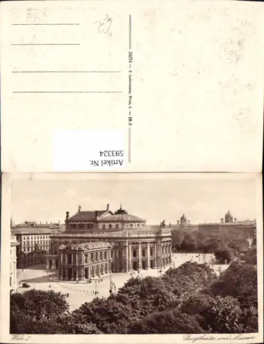 593324,Wien Innere Stadt Burgtheater Theater u. Museen Vienna pub P. Ledermann 24274