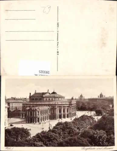 593325,Wien Innere Stadt Burgtheater Theater u. Museen Vienna pub P. Ledermann 24274