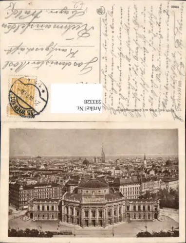 593328,Wien Innere Stadt Blick m. Burgtheater Theater Vienna pub Kilophot 23040