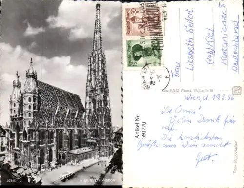 593770,Foto Ak Wien Innere Stadt Stephansdom Dom Vienna