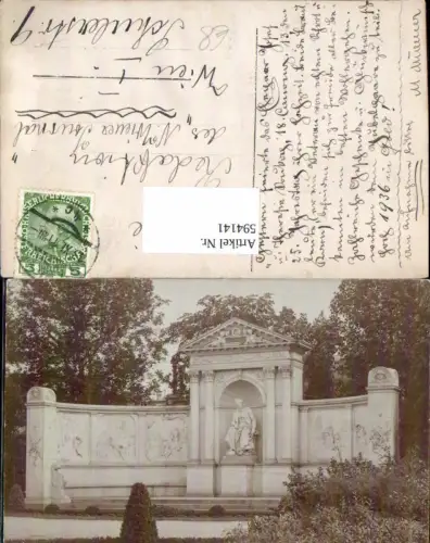594141,Foto-AK Wien Franz Grillparzer Denkmal