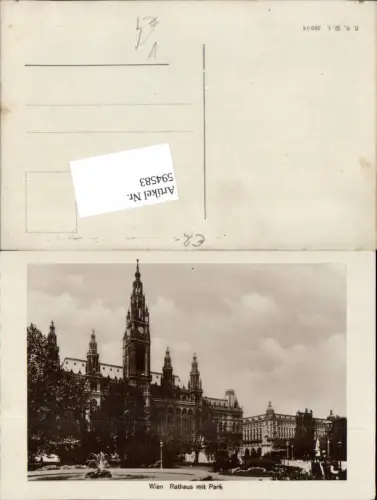594583,Wien Innere Stadt Rathaus Park pub B.K.W.I. 392-14