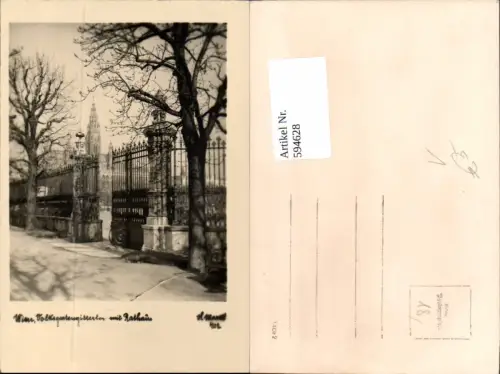 594628,Wien Innere Stadt Rathaus Gitter Zaun pub H. Markl 402