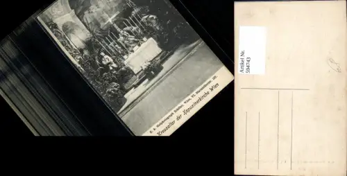 594743,Foto Ak Wien Innere Stadt Kapuzinerkirche Kreuzaltar Vienna