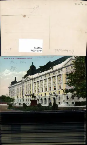 594778,Wien Innere Stadt Kriegsministerium Vienna