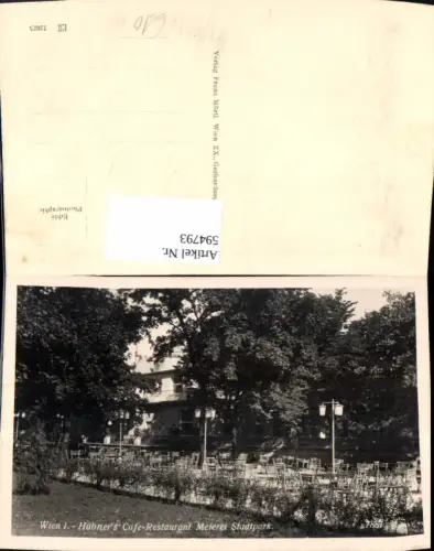 594793,Foto Ak Wien Innere Stadt Cafe Restaurant Meierei Stadtpark Vienna