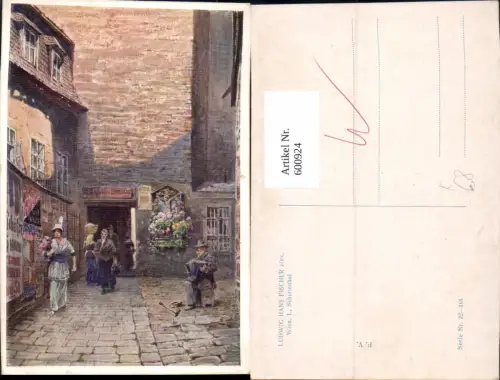 600924,Künstler Ak Ludwig Hans Fischer Wien Vienna Innere Stadt Schottenhof