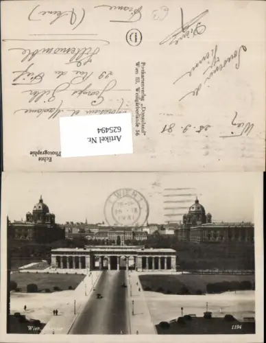 625494,Foto Ak Wien Vienna Innere Stadt Burgtor m. d. Museen