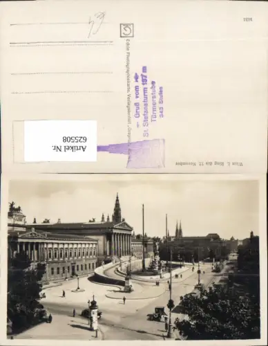 625508,Foto Ak Wien Vienna Innere Stadt Ring d. 12 November Parlament