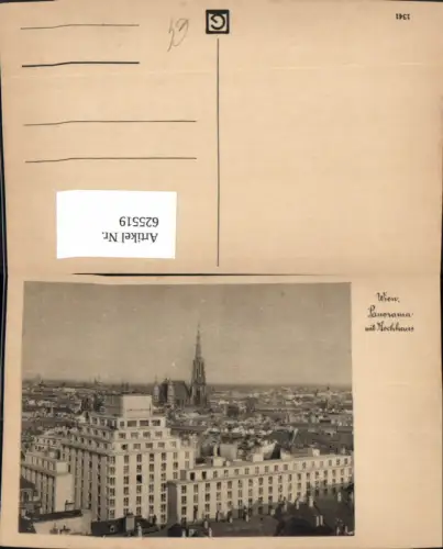 625519,Wien Vienna Innere Stadt Panorama m. Hochhaus