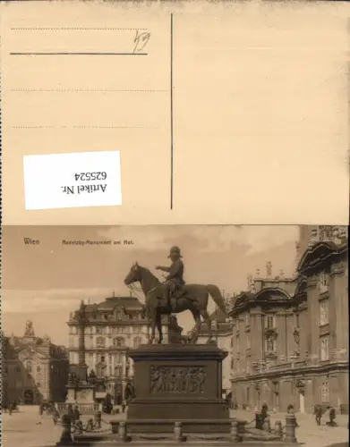 625524,Wien Vienna Innere Stadt Radetzky-Monument am Hof