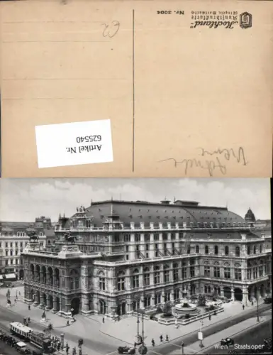 625540,Wien Vienna Innere Stadt Staatsoper Oper Straßenbahn Ringlinie