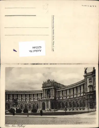 625544,Wien Vienna Innere Stadt Neue Hofburg pub B.K.W.I. 121/14
