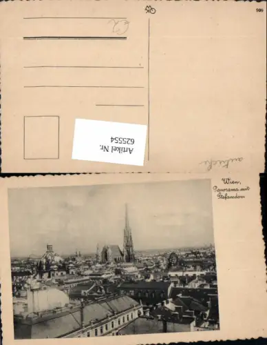 625554,Wien Vienna Innere Stadt Panorama m. Stefansdom Stephansdom Dom