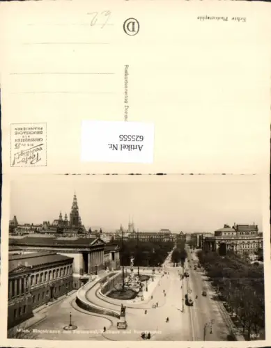 625555,Foto Ak Wien Vienna Innere Stadt Ringstrasse Parlament Rathaus u. Burgtheater