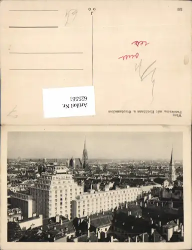625561,Wien Vienna Innere Stadt Panorama m. Hochhaus u. Stephansdom