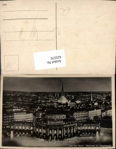 625570,Wien Vienna Innere Stadt Panorama m. Burgtheater b. Nacht