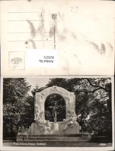 625571,Foto Ak Wien Vienna Landstraße Johann-Strauß-Denkmal Stadtpark